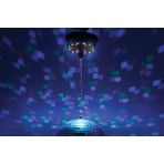 QTX Battery Operated LED Mirror Ball Motor